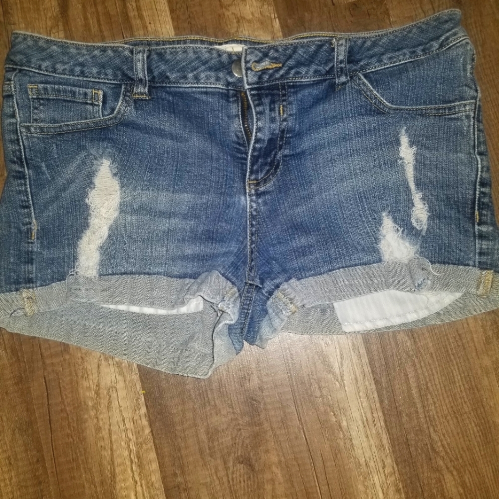 Denim shorts